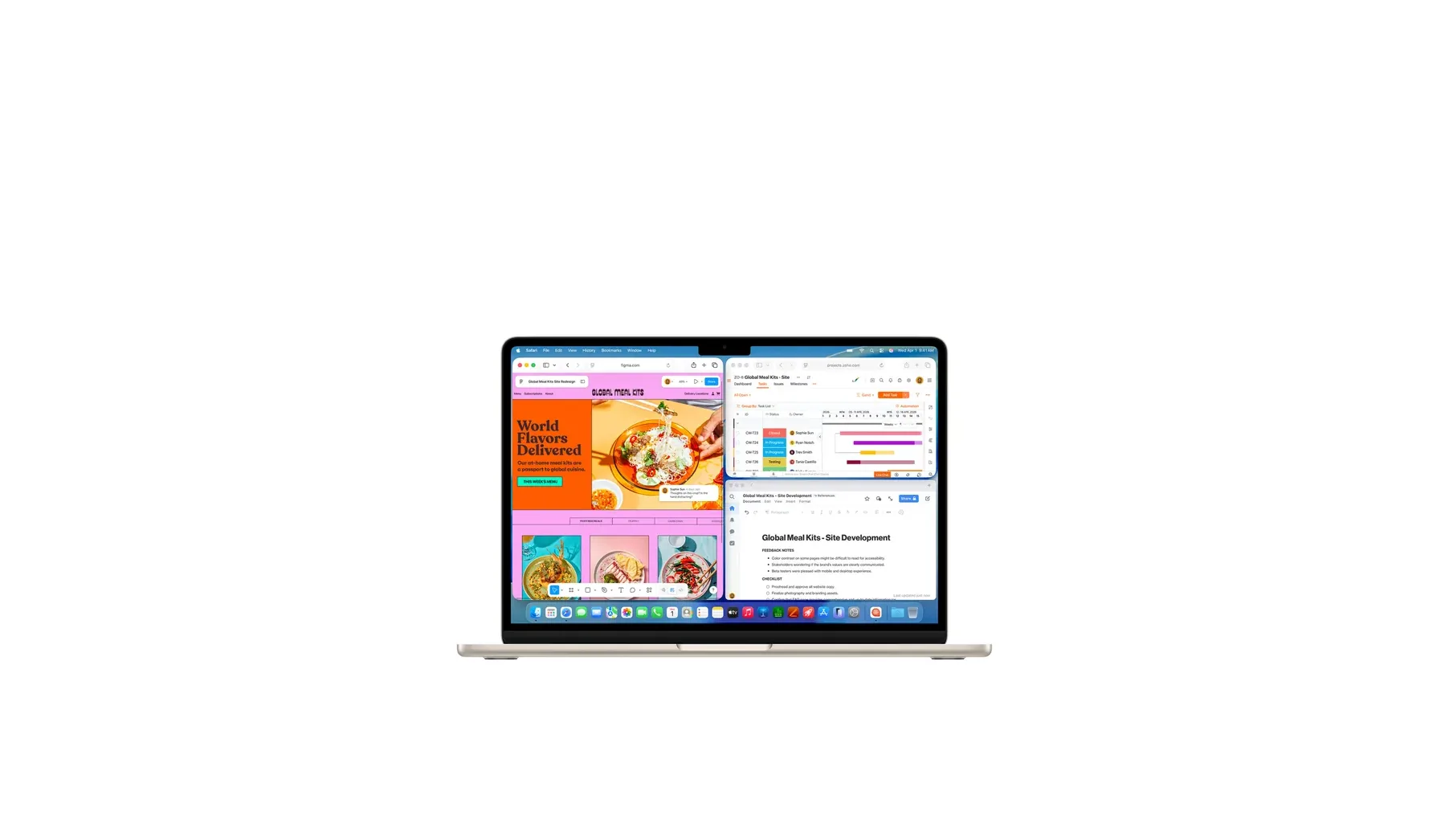 macOS Tahoe með Liquid Glass.
Spotlight gerir enn meira.