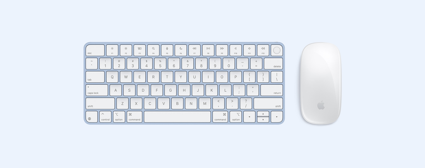 Lyklaborð og mús í stíl.
Nú með USB-C.