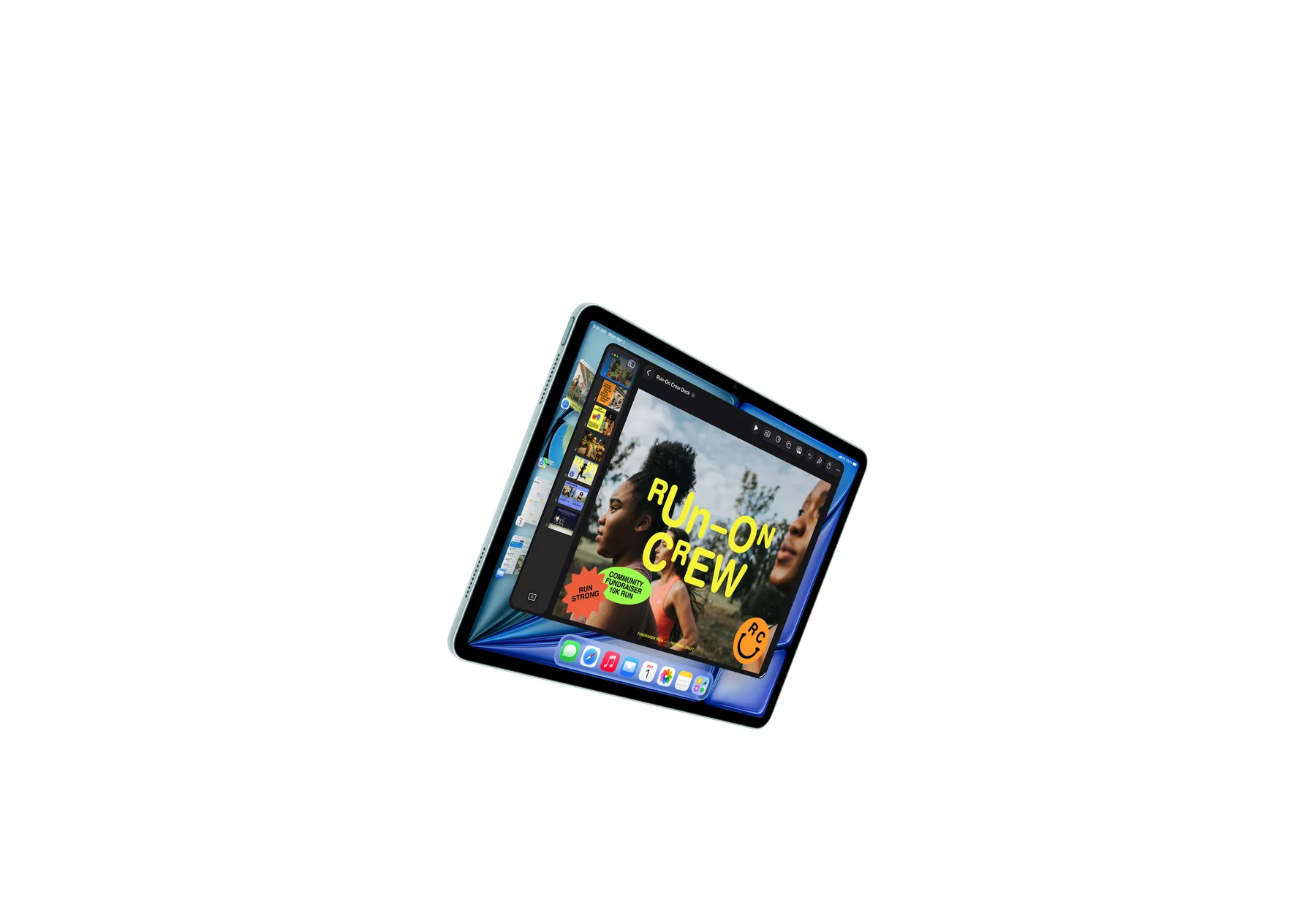 Nýtt útlit í iPadOS. Raðaðu gluggunum eins og þér hentar.