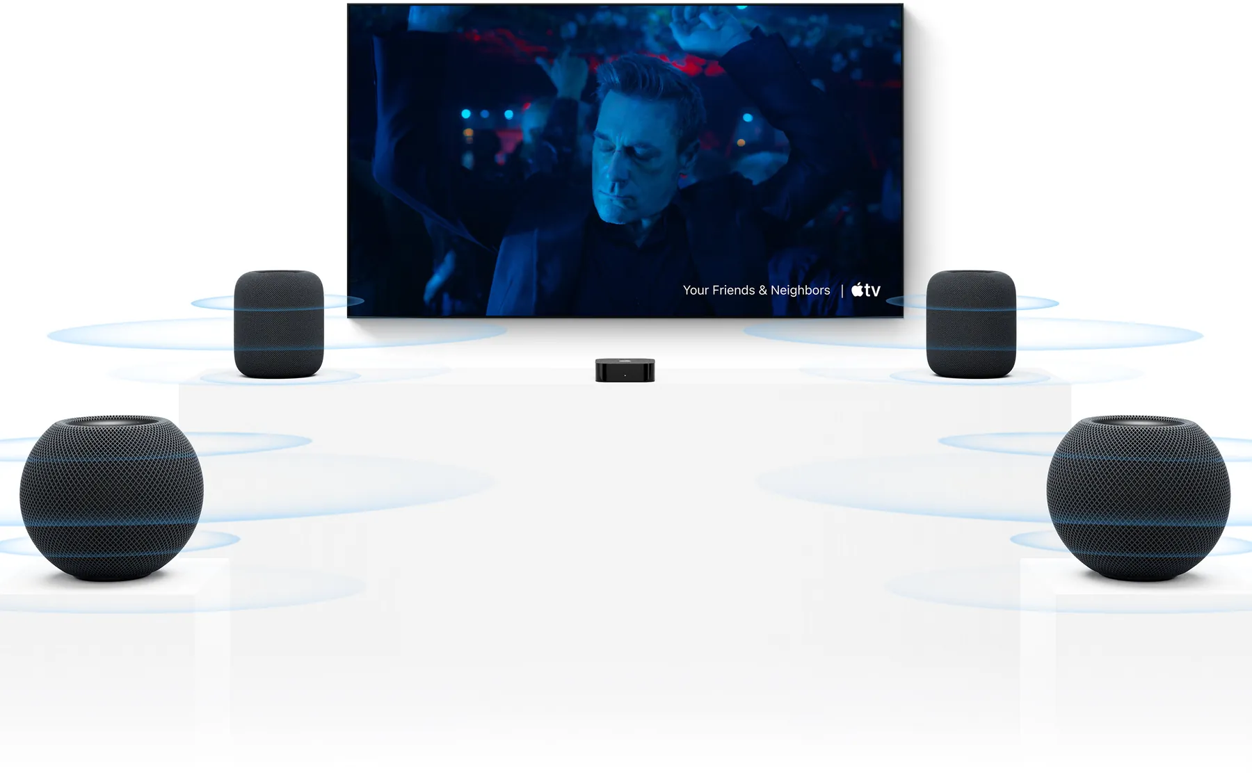 Fjórir HomePod mini 2
fyrir alvöru hljóm.