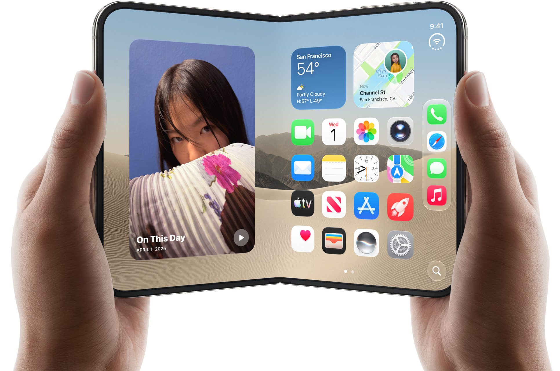 iPhone Duo opinn í höndum
